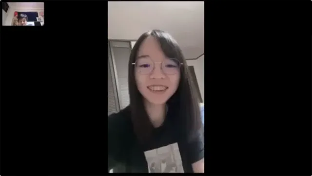 甜美高中妹子跟男友Line視訊，被男友盧著摸穴穴給他看