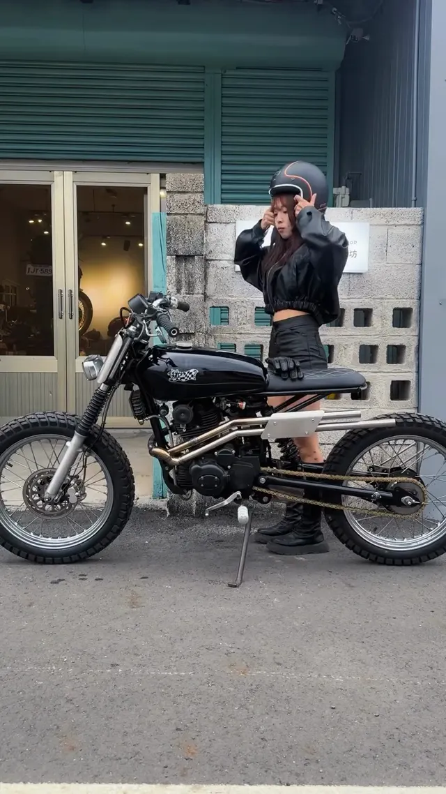 情ㄑㄧˊ人節快樂🤍  安全帽手套： @astone_retro  🏍️： @gasick_tw   #fyp #fypシ #雲豹 #哈特佛 #雲豹200 #手工車 #檔車 #moto #motog