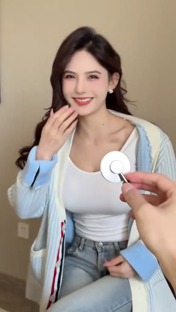 短視頻美女氣質美女吊帶裙站立，美得讓人離開不視線了！ 嘻