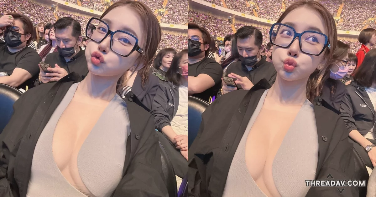 震撼影片！演唱會現場「火辣爆乳辣妹」穿著裝挖洞露出「誘人人字奶」網友瘋傳