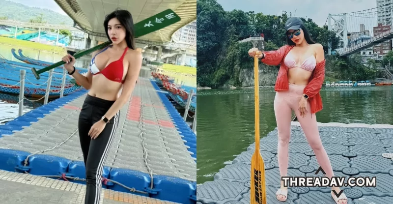 猛乳拿槳！安安Anna挑戰滑龍舟，網友瘋傳！