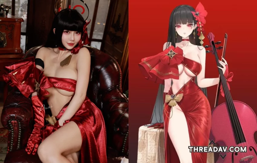 《安希Anxi》爆乳莉央造型火爆登場，網友驚呼：「以為沒穿！」