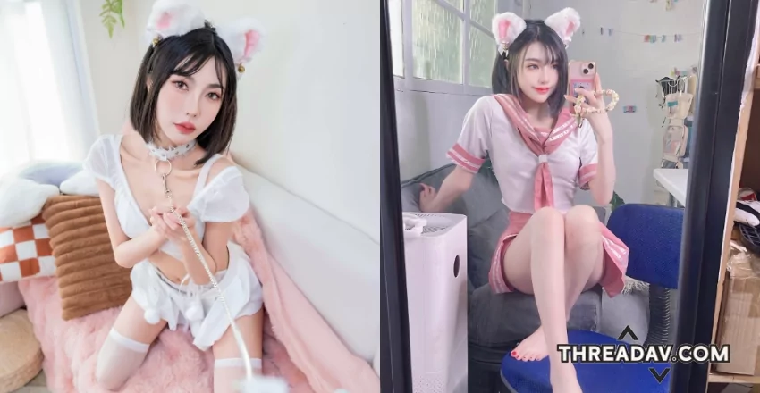 性感小野貓骨感美人，自備項圈只要拉著走就好！- 網路美女