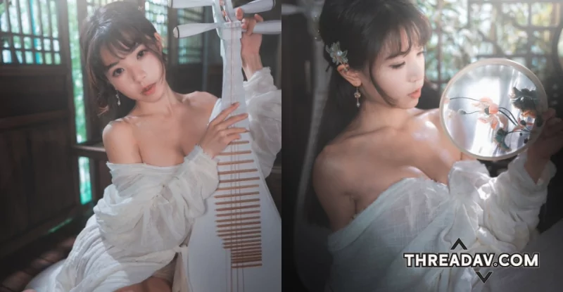 瑀彤Shirley古典美人衣落露花香，香肩美乳迷人又沈醉！ - 網路美女