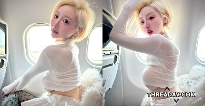 「網路美女葉妮妮窗邊掉半球！驚人炸彈奶量引爆全機艙！」