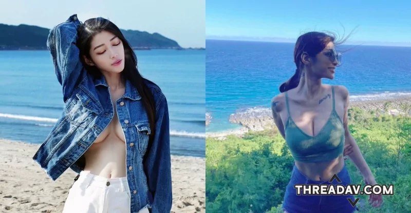 陽光正妹「瞳瞳」看海不想穿，「鮮嫩人字溝」征服海岸線！ - 網路美女