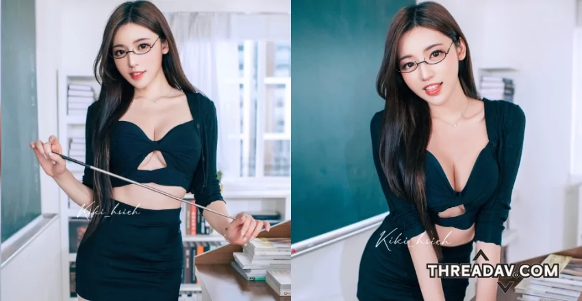老師我不乖！性感教師穿吊帶襪上課　讓男學生都彎著腰走路 - 網路美女