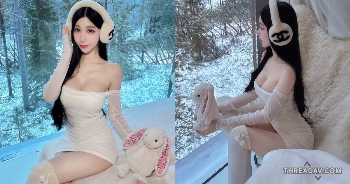 白雪公主再現！「Miyo米優」展現白皙肌膚與迷人曲線，雪地風情大解析！