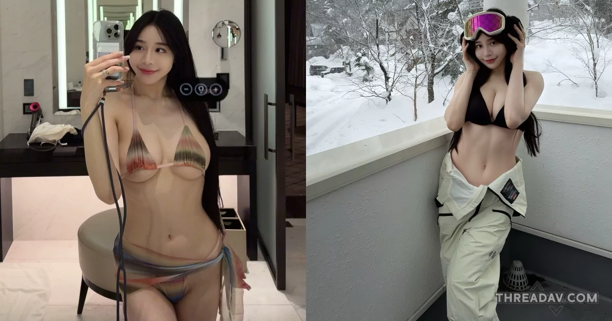 「Lena莉娜」滑雪展現37度腹肌與驚人美胸，網友讚嘆不已！