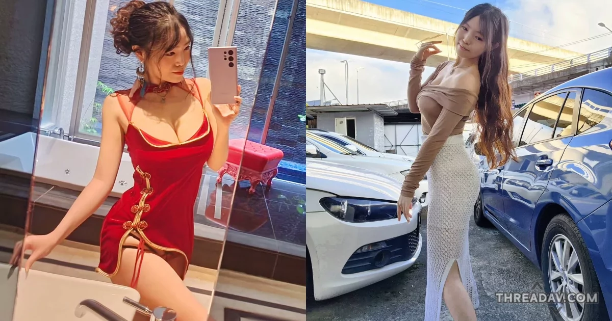 【張瑜Tako】性感旗袍爆乳秀！中古車業務開工穿搭驚豔現場 - 必看美腿照