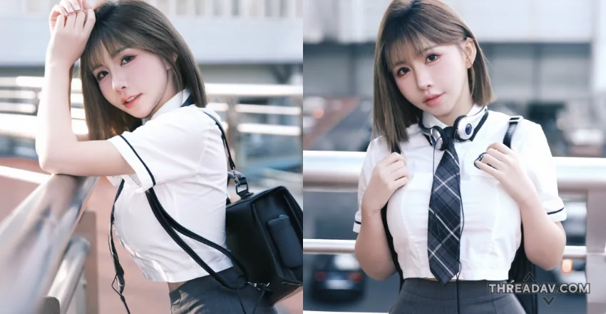 驚艷！巨乳小隻馬穿上學生制服超萌展現逆齡魅力