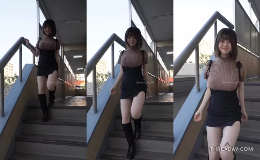 巨乳小隻馬護理師3秒下樓梯！網友瘋傳的短片必看