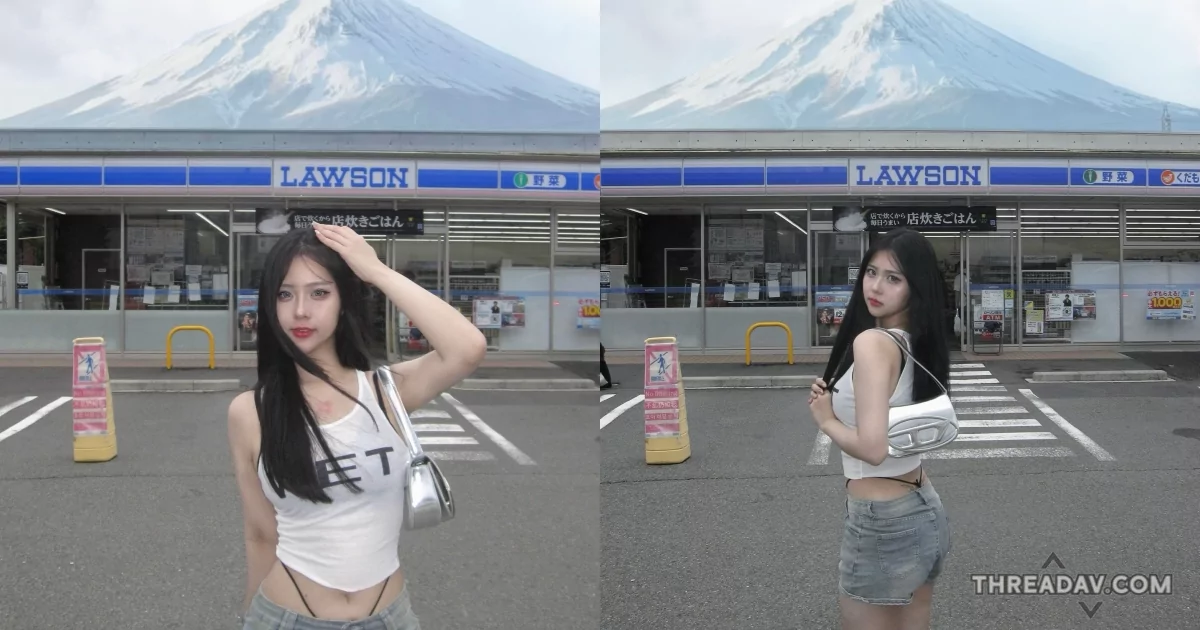 【必看】富士山便利店新規定！世新大學正妹黑色小丁穿搭清涼搶鏡