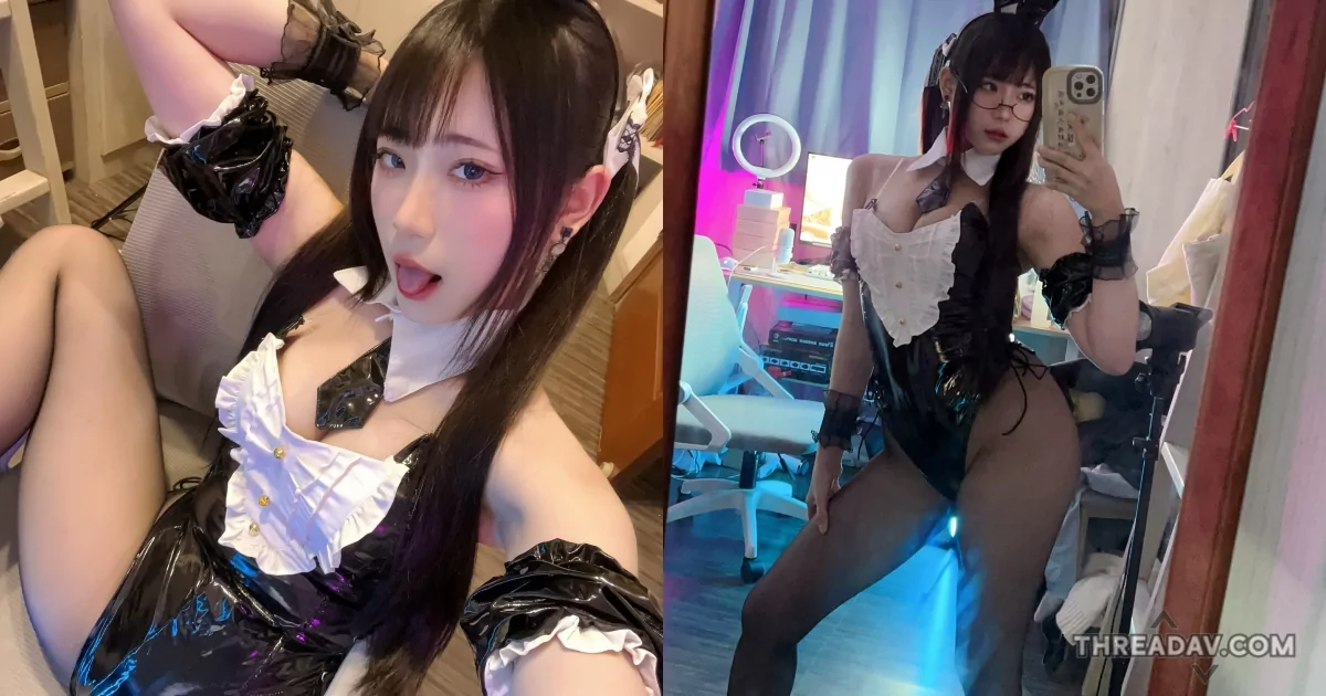 「台越混血巨乳正妹」性感兔女郎黑絲蜜大腿網友直呼：想被夾死！