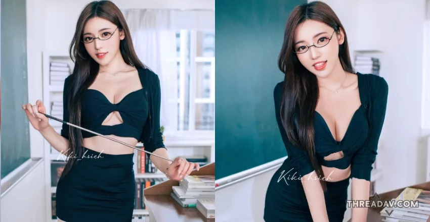 【爆紅影片】性感教師穿吊帶襪上課！男學生全都嚇到了