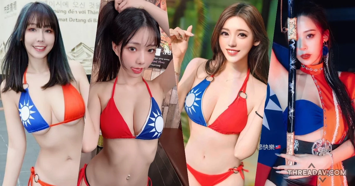 雙十國慶熱潮！「國旗女孩」比基尼秀激起愛國心 - 火辣慶祝瞬間