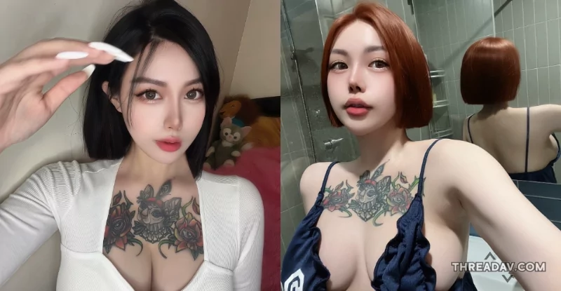 超胸正妹李靜短髮「睡衣溢奶」猛撩！最新造型曝光 - 網路美女