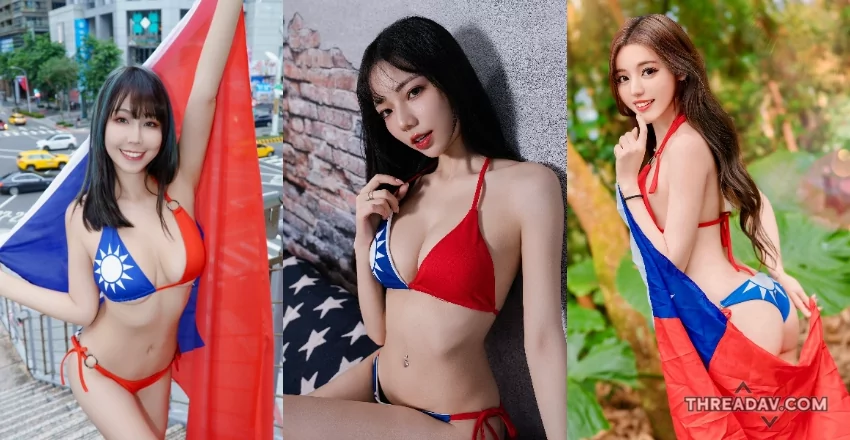 【必看】國旗比基尼辣妹集體出籠！國慶同歡太有誠意，一年只有這一次！- 網路美女