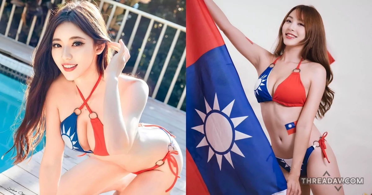 國慶日特輯：辣模正妹國旗比基尼秀，展現絕佳身材！