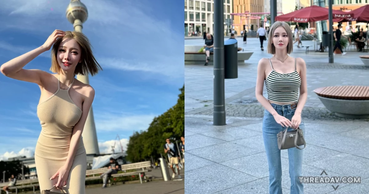 「酸酸Enny」在德國爆紅！窈窕爆乳美女比柏林電視塔更吸睛