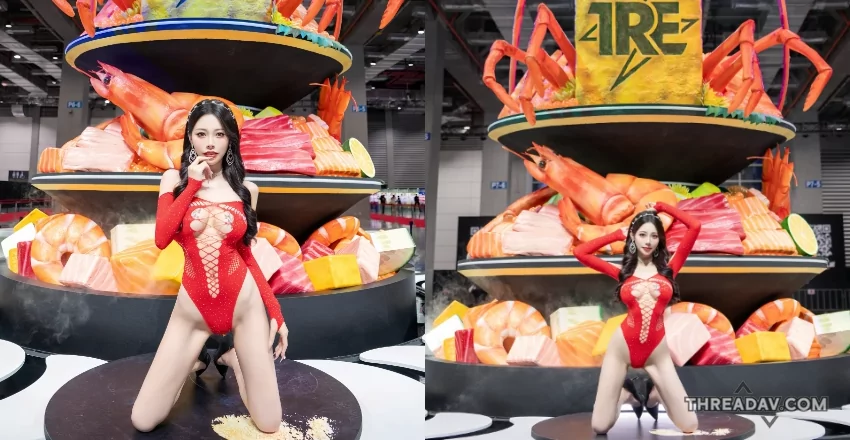 《玟妡WenHsin》火辣變身！麻辣小龍蝦風格登陸豪華海鮮丼，網友瘋狂點讚