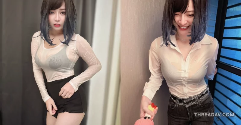 【爆紅正妹】郭鬼鬼驚人透明巨乳曝光！颱風天出門慘遭風雨侵襲！惹火身材讓人目不轉睛！- 網路美女