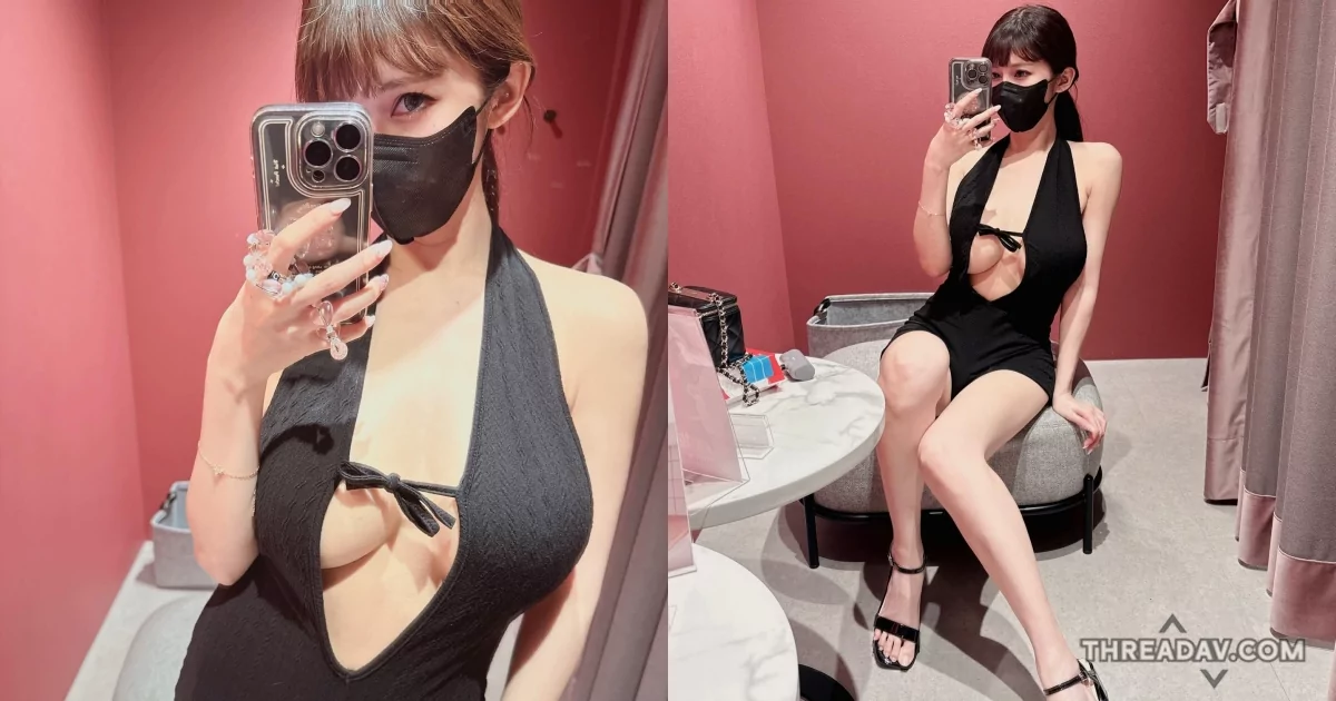 安希火辣登場！深V裝扮展現驚人曲線，網路美女如何大膽通風？