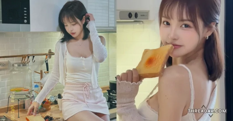 網路美女UU提供「乳香早餐」，每個男人的夢想精神糧食！