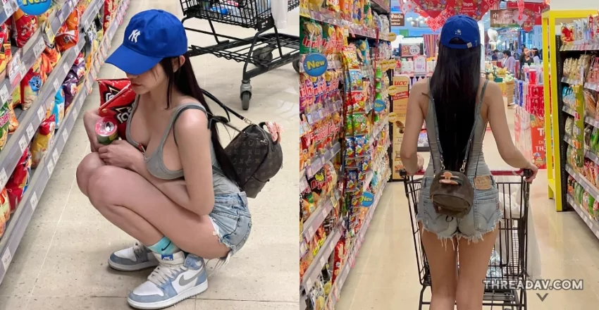 夏日熱褲辣妹爆乳採購！熱情夏日必備品