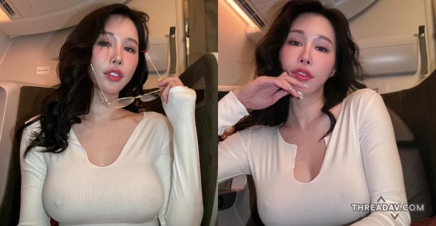 【必看】新幹線癡女搭飛機無罩！超舒適旅程曝光