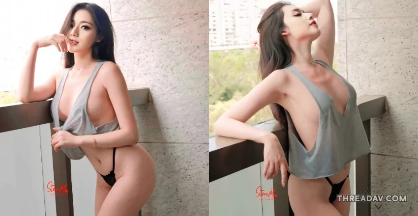 【爆紅】性感妖精Kiki大膽穿超寬鬆！陽台洩春光必看！