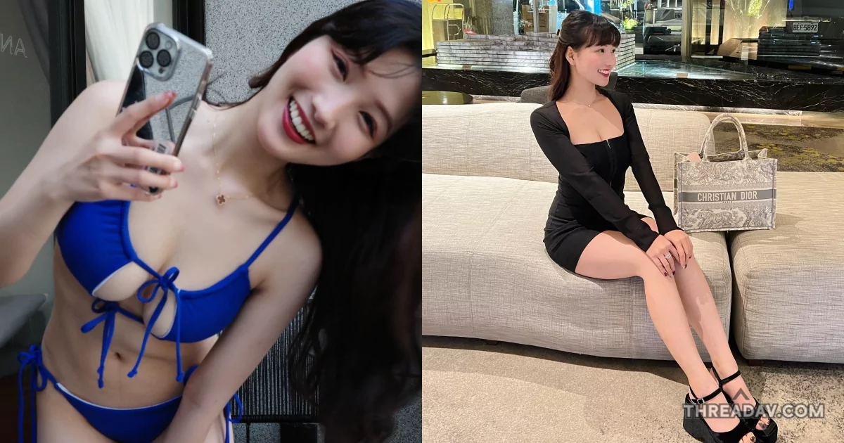 家境很好的氣質長髮美女「Lily Lee」超大方，辣秀飽滿雙峰和修長美腿！