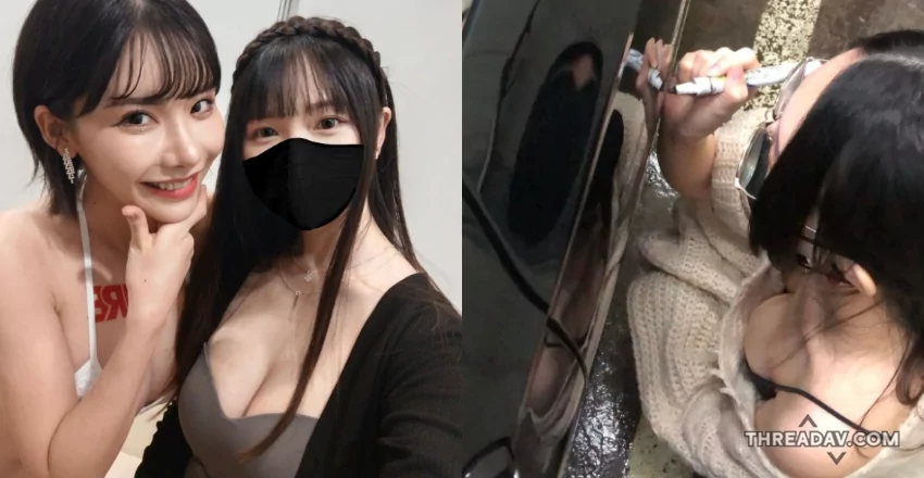 深田詠美鐵粉巨乳正妹補車漆照曝光，網友瘋狂放大看！