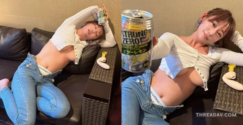 網路美女《まっかmacca》無罩醉倒照曝光，細節引爆熱議！