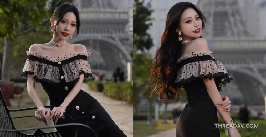 網紅玟妡 WenHsin 演繹法式女伶魅力，優雅性感雙重擊中你的心