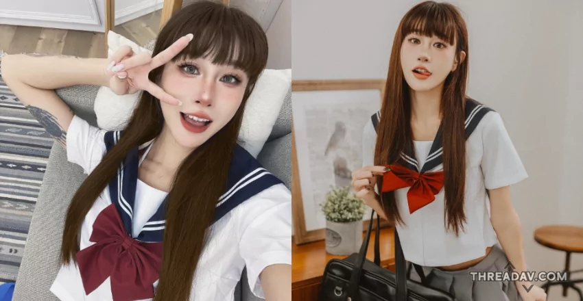 【必看】Lara雙囍性感美女穿上學生制服，瞬間逆齡成女高校生！