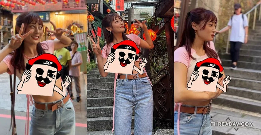 無罩女王《まっかmacca》九份上空觀光現TSE撒野！網路美女狂登場