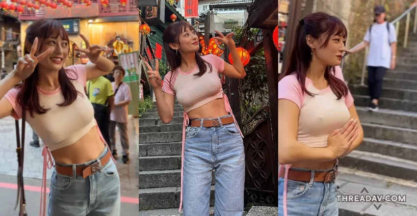 無罩女王《まっかmacca》九份上空觀光現TSE撒野！網路美女狂登場