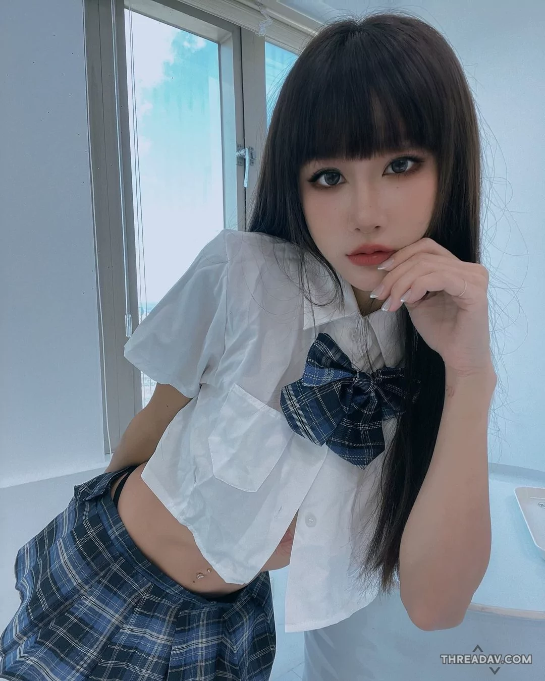 制服美女「雙囍 Lara」驚人S曲線大公開！看她如何展現暗黑系魅力