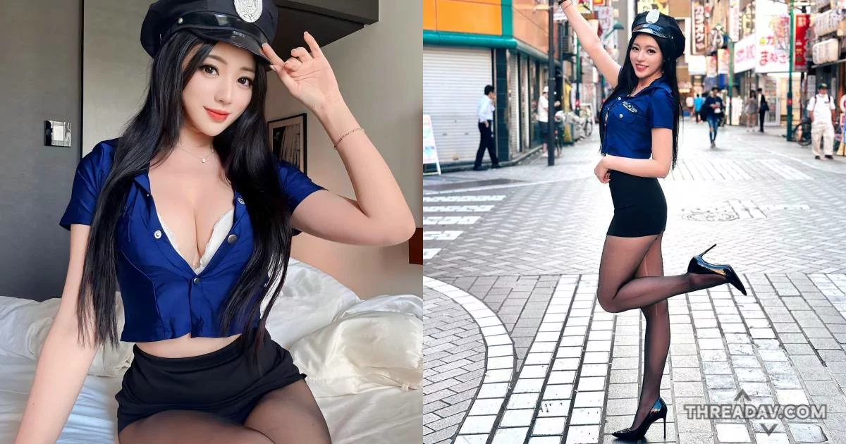 「謝立琪 Kiki」性感女警長腿御姐東京街頭！逮捕你的心！