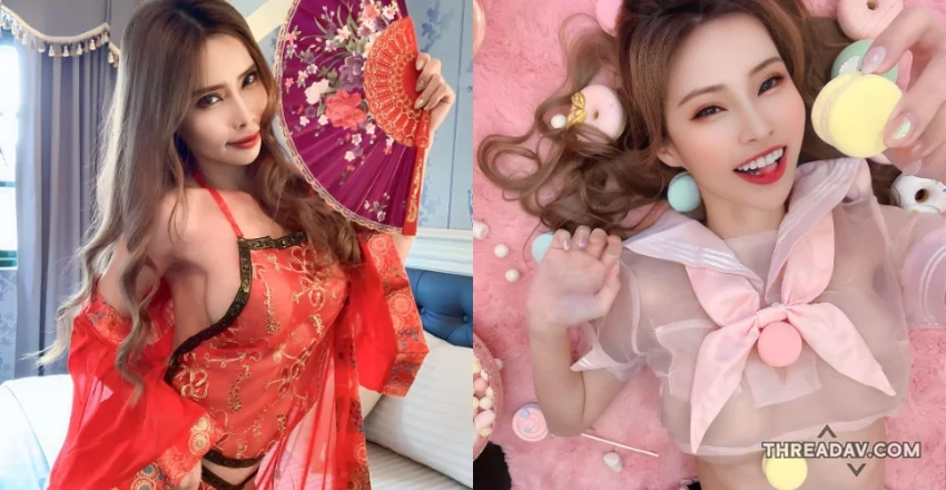 性感丫鬟「Juice小蜜桃」透視肚兜巨乳若隱若現，勾引老爺！必看網路美女照片