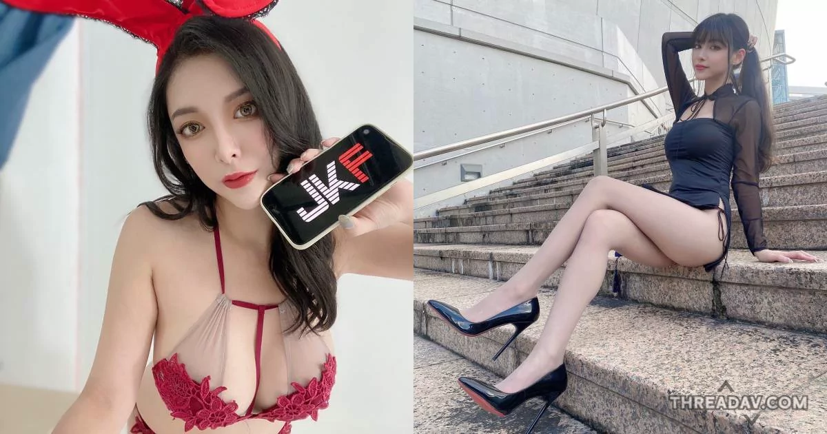 正妹子筠Nina旗袍秀白皙美腿，用美腿加油打氣，網友大讚超撩人！