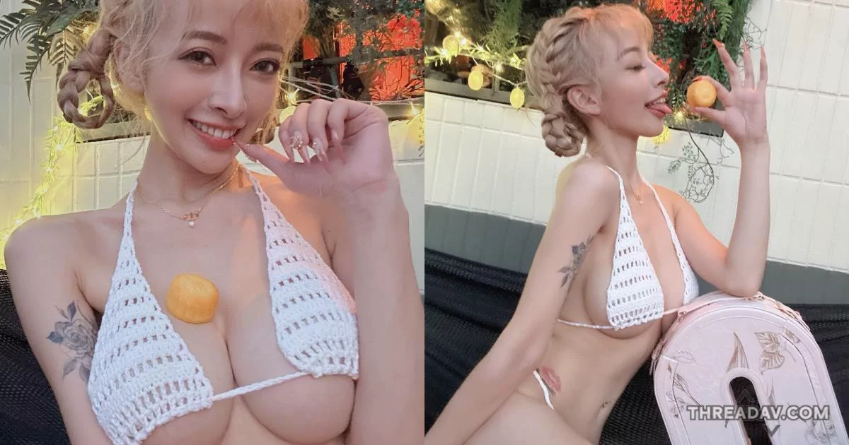 「嵐芯語」巨乳甜心中秋限定！大月餅雙球雪白誘人 - 網路美女