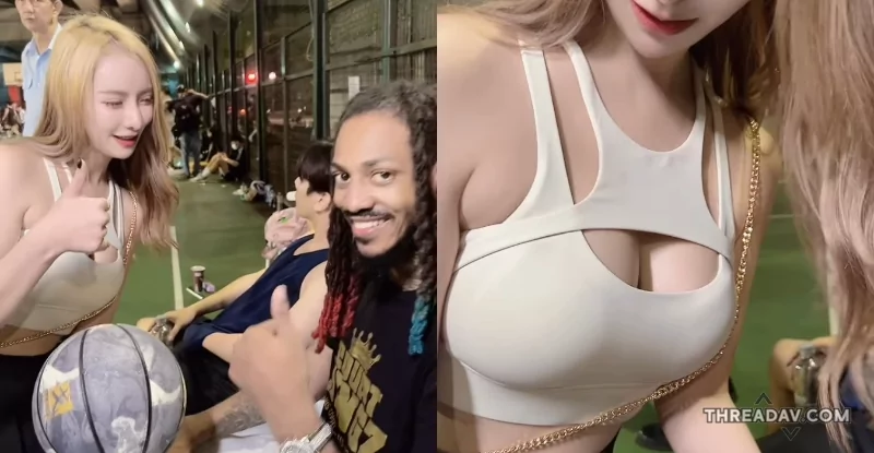 巨乳美女「丁丁」籃球技驚四座！外國觀眾狂讚「乳語溝通」引爆笑 - 網路美女火紅影片
