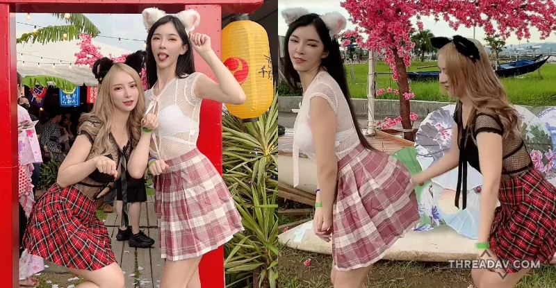 七夕特輯：丁丁與蘿莉的姊妹丼遊戲，E級美乳互撞狂歡盛宴 - 網路美女爭相收養