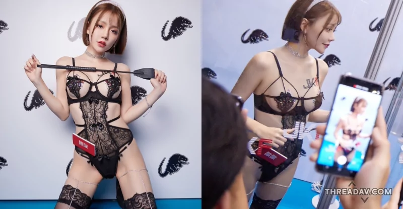 「酸酸Enny」性感尤物，櫥窗內「傲人D奶」本性全開！ - 網路美女魅力爆表