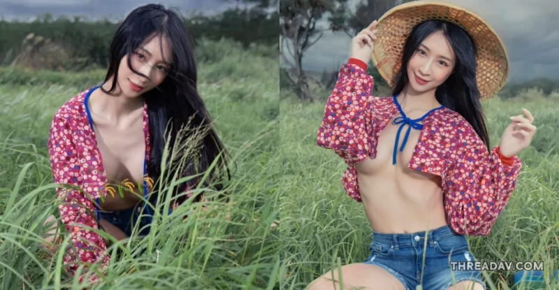 「小采緹Sunny」美乳細腰上身掏空，衝擊小鎮！ - 網路美女大片曝光