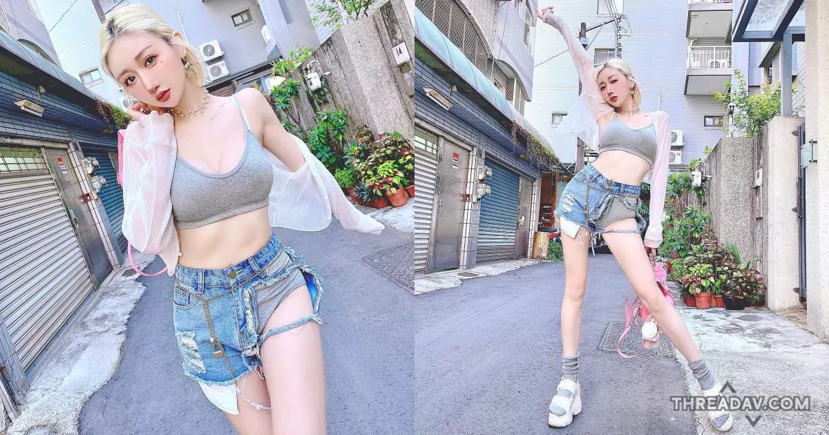 「性感辣妹葉妮妮Minnie大膽裸露！美腿+小褲褲一次滿足你的視覺享受 - 網路美女」