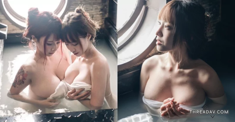 驚豔雙峰對決！長腿Vina與爆乳艾妃的湯泉之旅 - 魅力四射網路美女