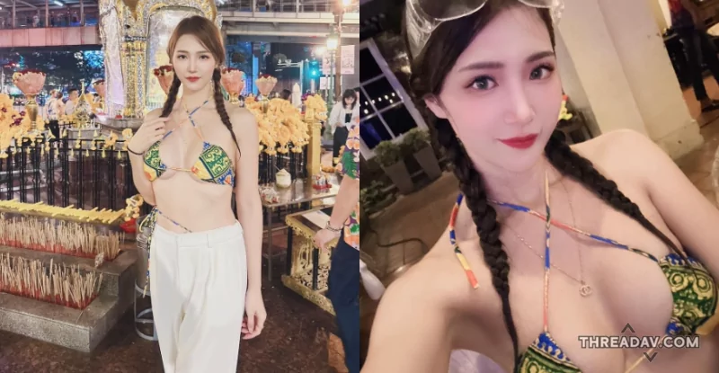 泰國高挑妹「金娜娜」比基尼辣照曝光，兇猛美乳大放誠意！ - 網路美女魅力無限